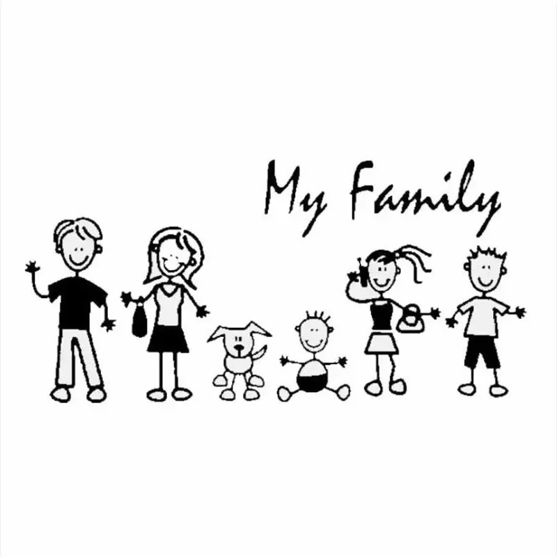Pet Supplies For Dogs - Araba Sticker Aile Sopa Şekil Çocuk