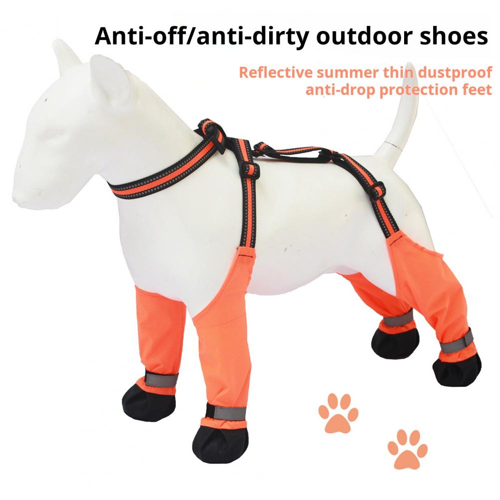 Dog Booties Paw Protector - Köpek Askılı Botları Kaymaz Köpek Pati