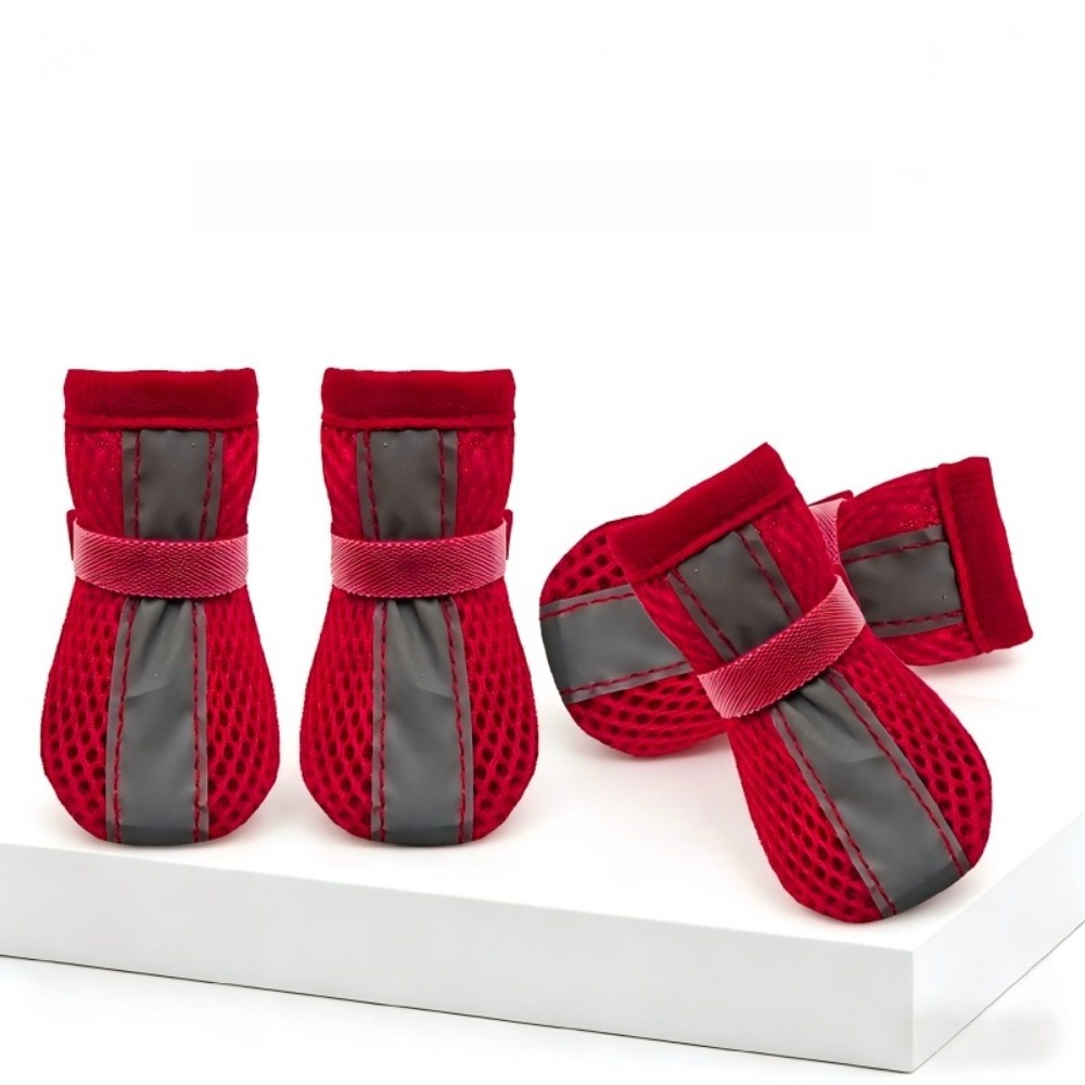 Dog Booties Paw Protector - 4 ADET/SET Dayanıklı Kaymaz Köpek Ayakkabıları